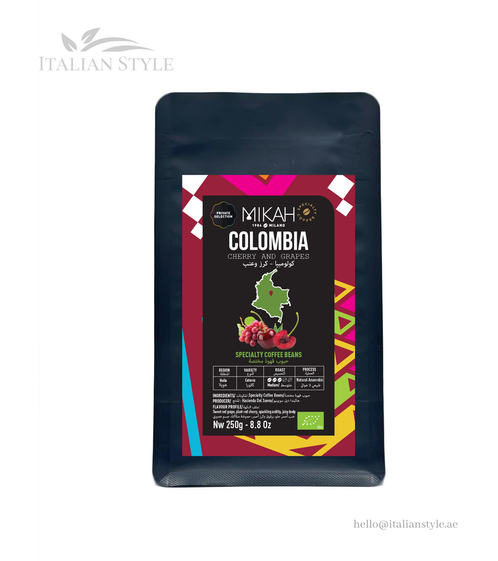 MIKAH Colombia Private Selection - Cherry and Grapes Specialty Coffee 250 G