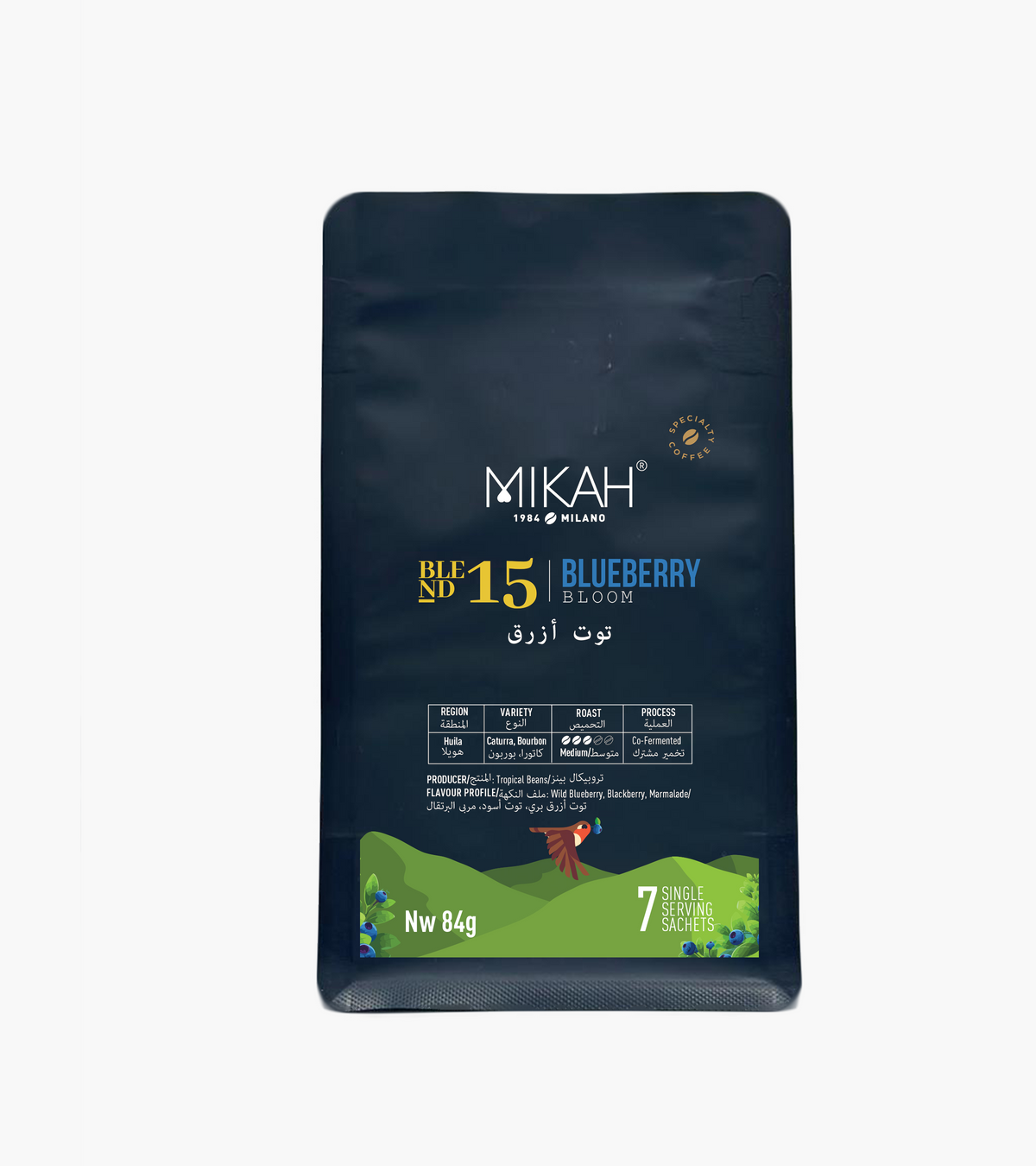 MIKAH Blueberry Bloom Specialty Coffee Beans 84g