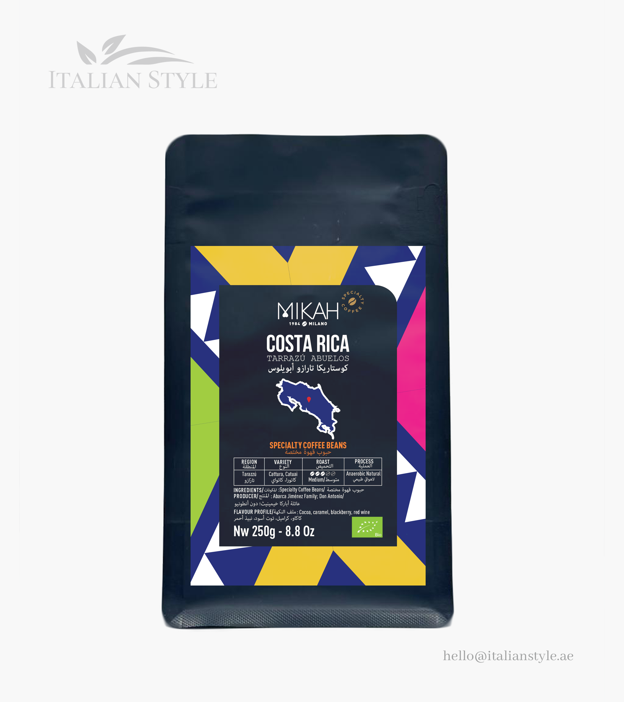 Mikah Costa Rica Tarrazú Abuelos Speciality Coffee 250 G