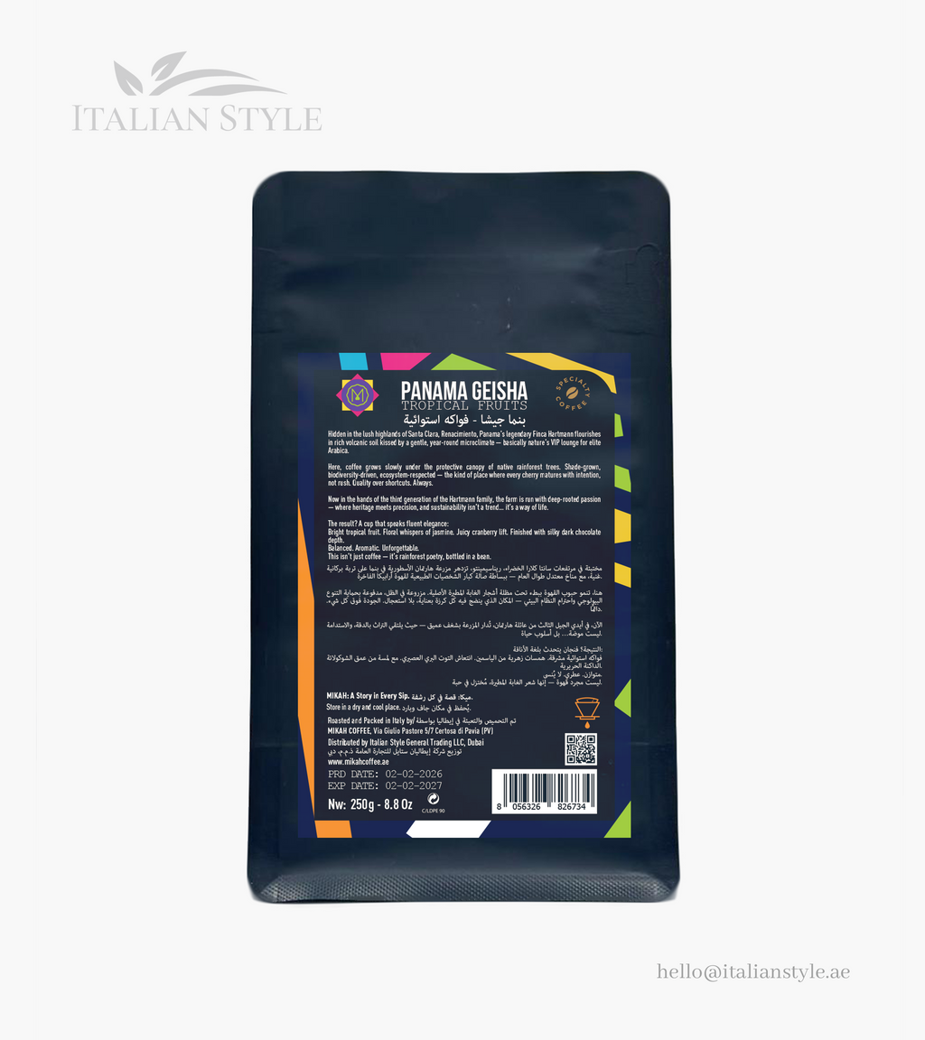 MIKAH Panama Geisha Tropical Fruits Specialty Coffee 250 G