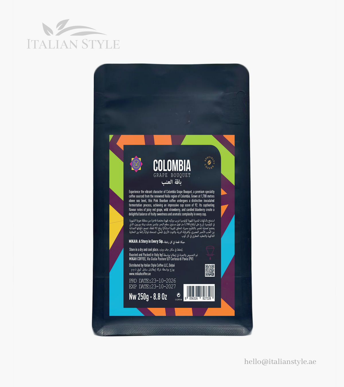 Colombia Grape bouquet Specialty Coffee Beans 250 G