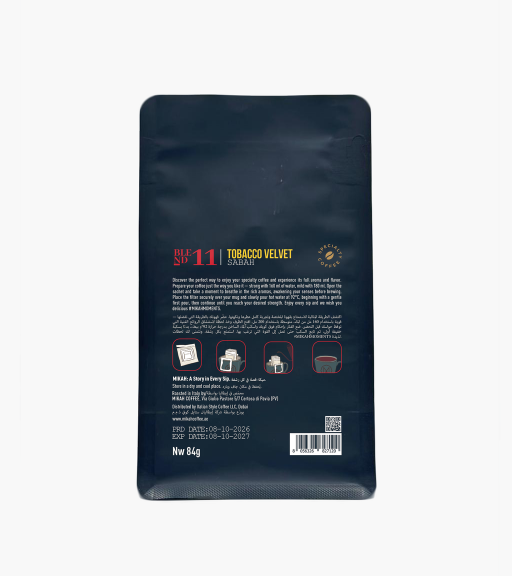 MIKAH Tobacco Velvet Specialty Pour Over Coffee 84g