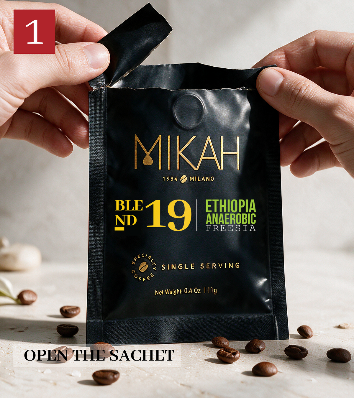 MIKAH Ethiopia Anaerobic Freesia Specialty Pour Over Coffee 84g