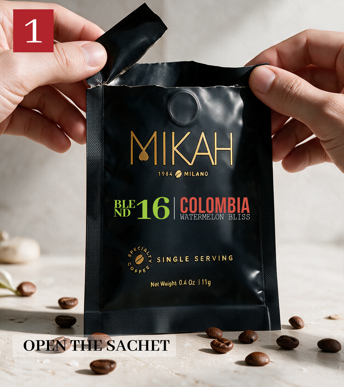 MIKAH Colombia Watermelon Bliss Specialty Pour-Over Coffee 84g