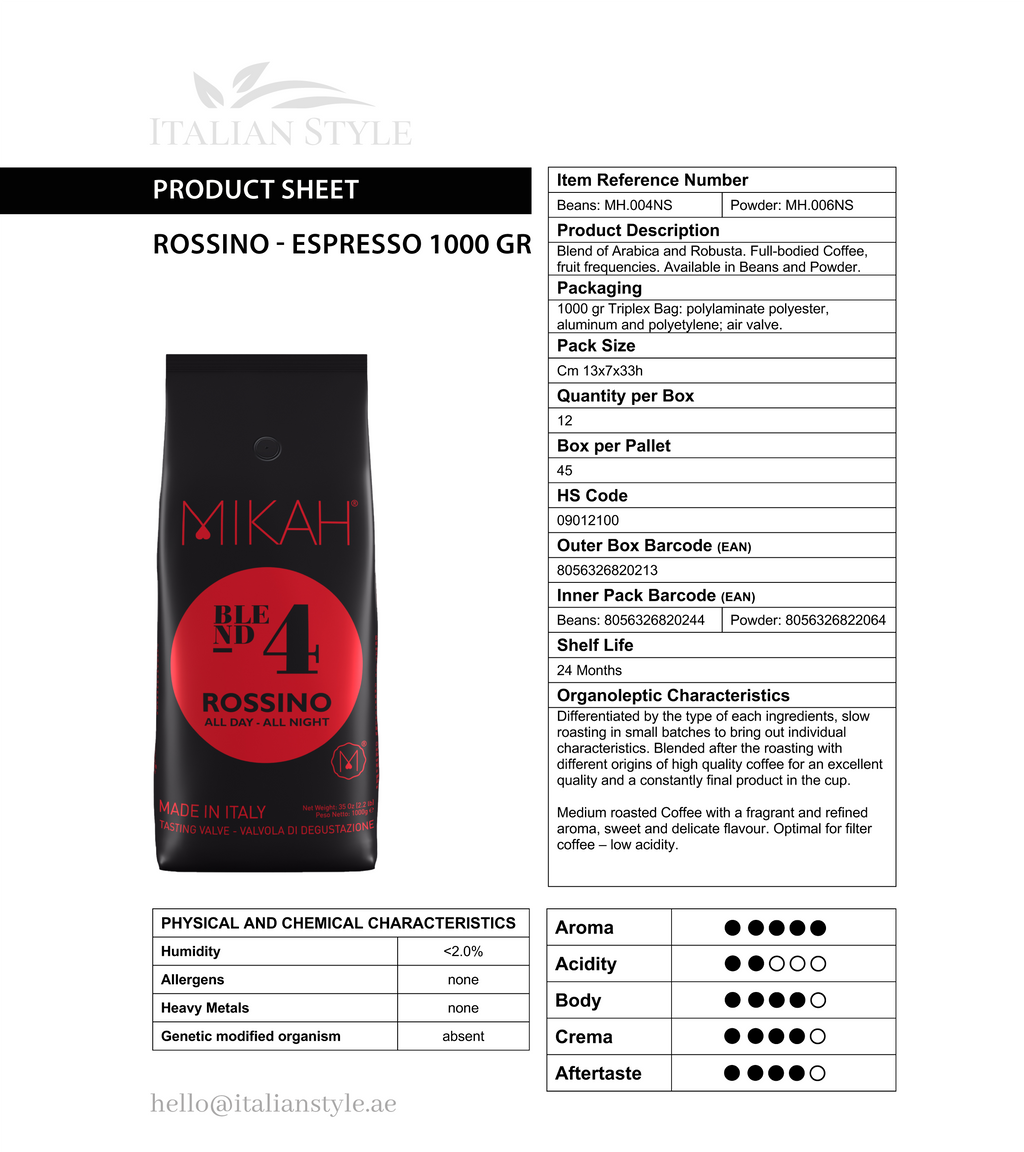 Rossino N.4 - Filter Coffee - Rossino N.4 - 1kg