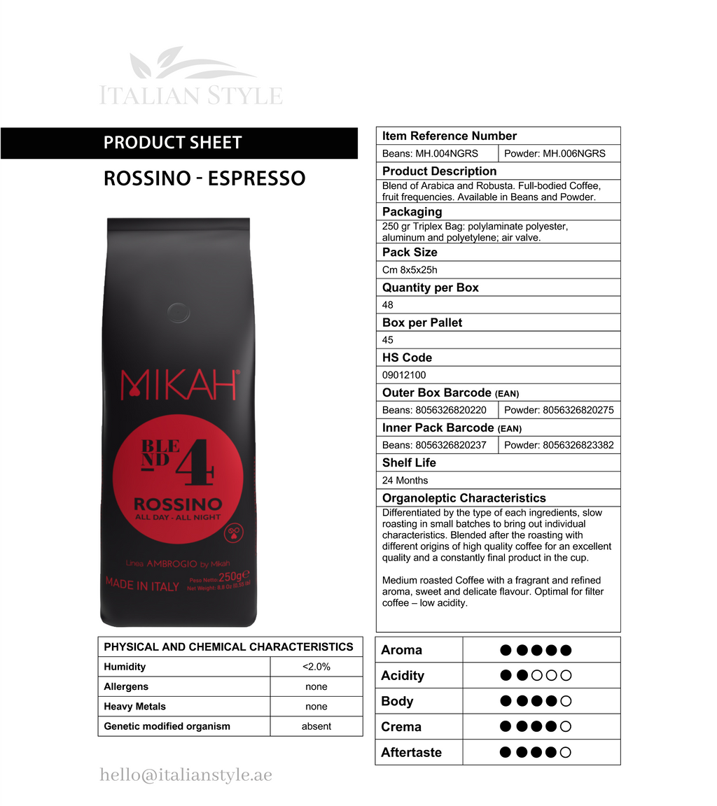 Rossino N.4 - Filter Coffee - Rossino N.4 - 250 GR
