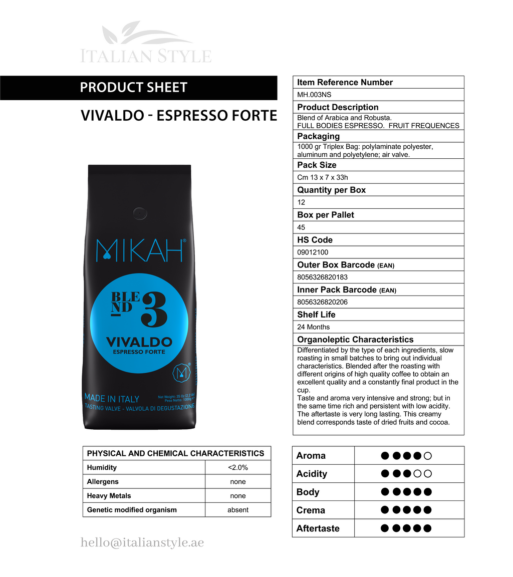 Vivaldo N.3 - Espresso Forte - 1Kg